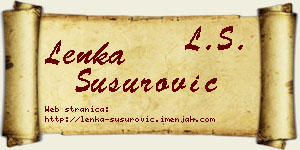 Lenka Susurović vizit kartica